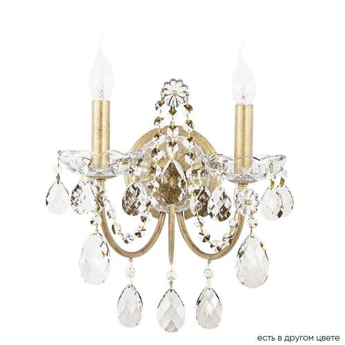 Бра Crystal Lux ODELIS AP2 GOLD, 2571/402 - Amppa.ru