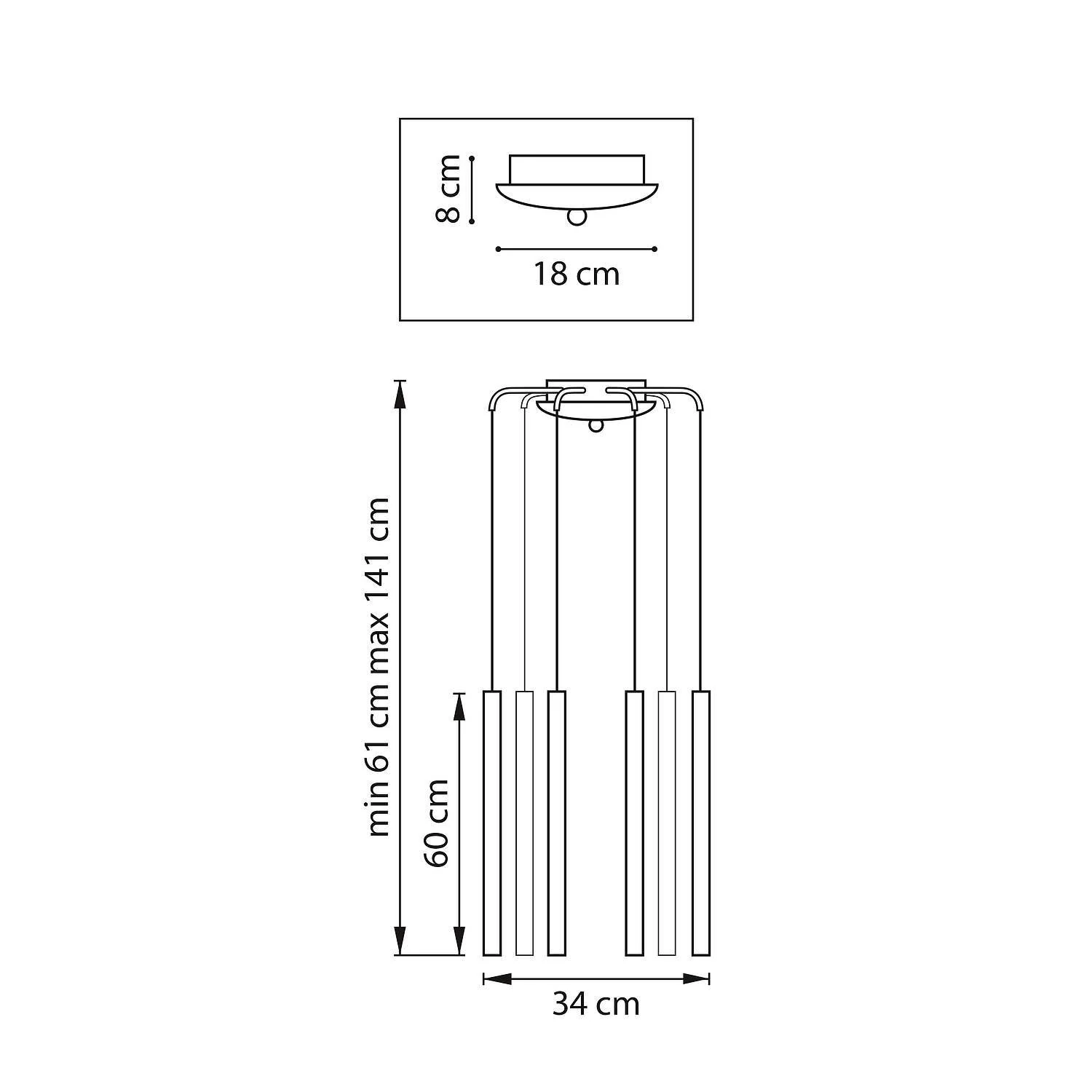 Подвес, Tubo, LED 40W, 4000K, Золото и Золото, Матовый (Lightstar, L8T747343) - Amppa.ru