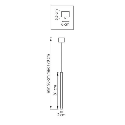 Подвес, Tubo, LED 5W, 4000K, Золото и Золото, Матовый (Lightstar, LT7474431) - Amppa.ru