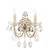 Бра Crystal Lux ODELIS AP2 GOLD, 2571/402 - Amppa.ru