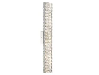 NEWPORT 8240 8244/A , Бра, Chrome Clear crystal L7,6*H51*Sp5,5 cm LED strip 13W 3000K 1300Lm