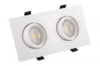 DK3022-WH Встраиваемый светильник, IP 20, 10 Вт, GU5.3, LED, белый, пластик