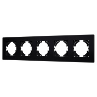 Рамка пластиковая FRM-PERIO-PL-5-BK (Arlight, -)