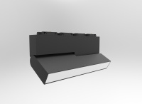 Светильник для трека SY черный, 20 Вт, 3000К, SY-601256F-20-BL-WW, 560 (00-00012935, SWG PRO)