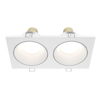 Встраиваемый светильник Downlight Zoom, 2xGU10 Белый (Maytoni Technical, DL033-2-02W)