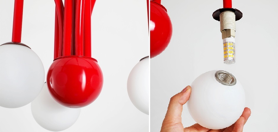 Люстра на штанге Fontana Amorosa Gran Finale Red, 148177-22 - Amppa.ru