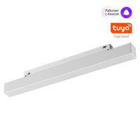 Трековый Смарт-светильник Диммир. Со Сменой Цв.температуры (управление - Пульт Ду/tuya Smart Life) Flum Shino, Led, Белый (Novotech, 359628)